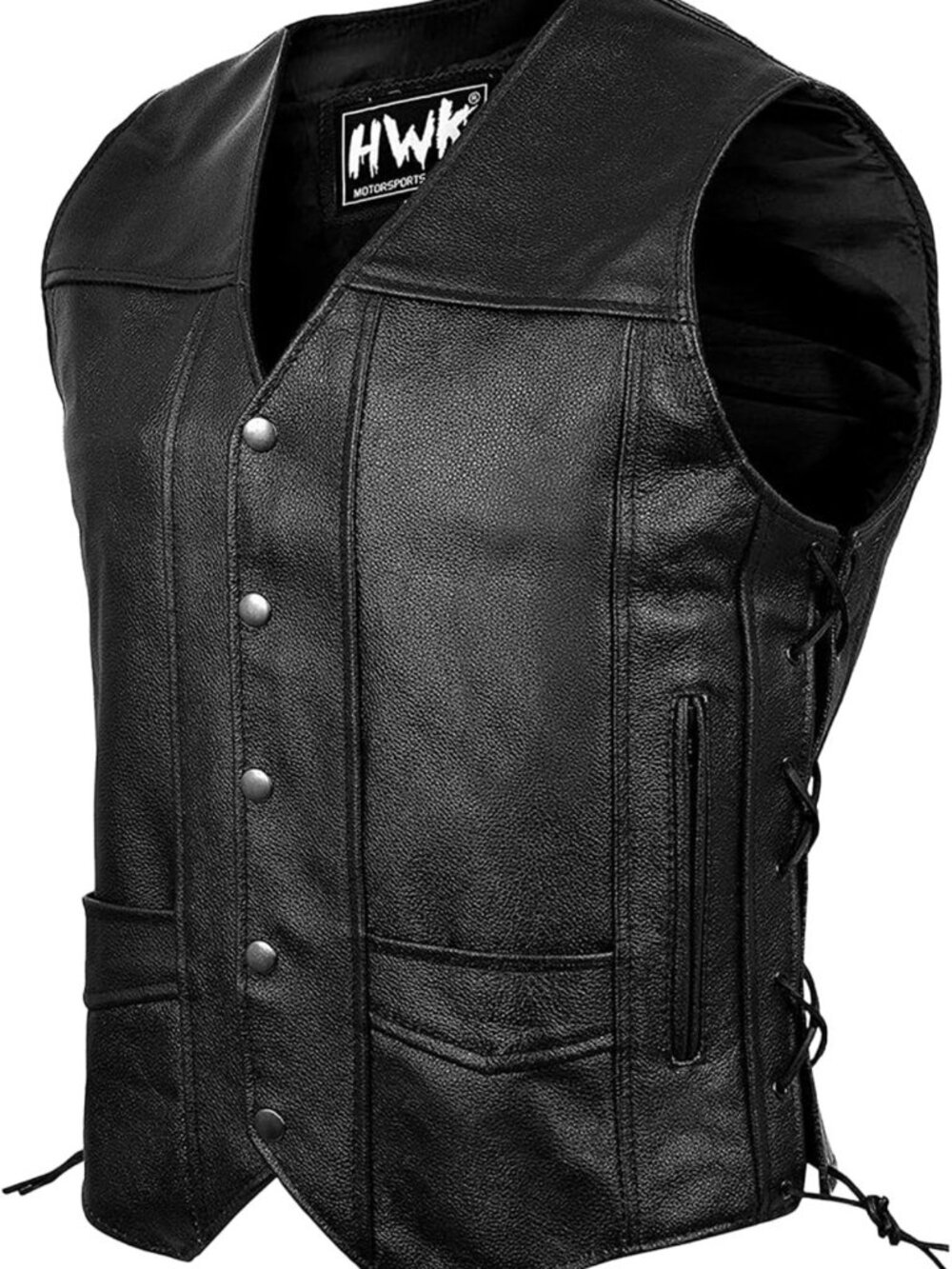 Stylish Leather Motorcycle Vest for Men & Women | Concealed Carry Pocket